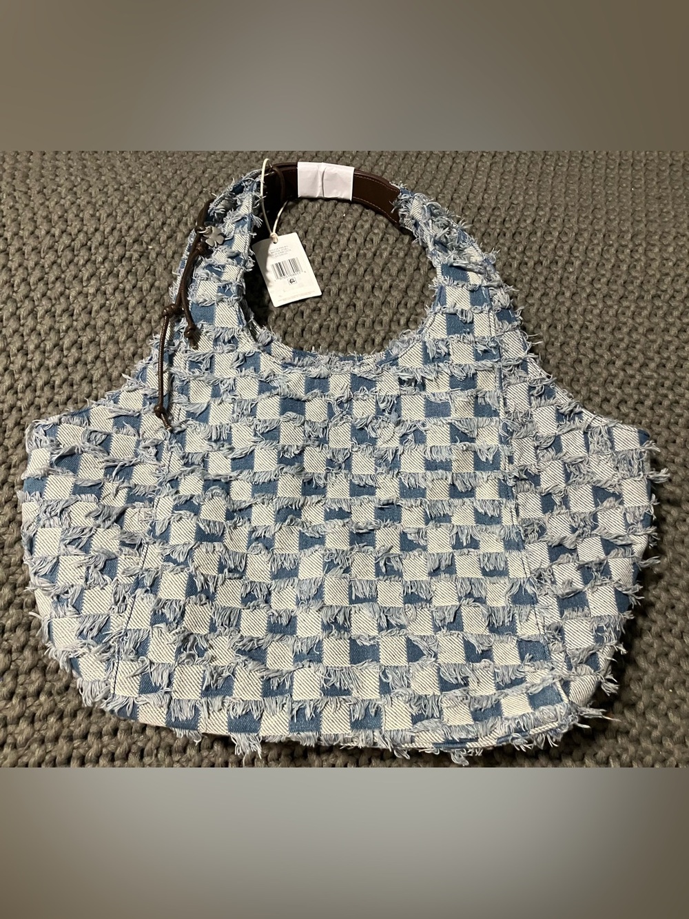 NWT Lucky Brand Pria denim tote bag